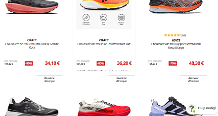 Trail loopschoenen tot 80% korting
