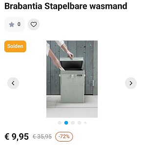 Brabantia Stapelbare wasmand