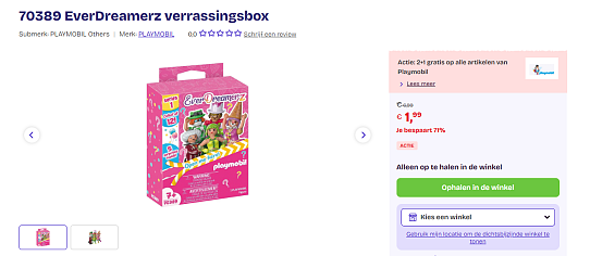🎁 PLAYMOBIL MYSTERYBOX – 71% korting! 🎁