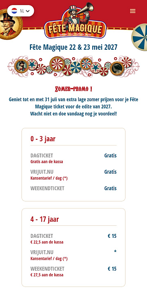 Tot -35% op tickets voor Fête Magique 🎪🤹🏻