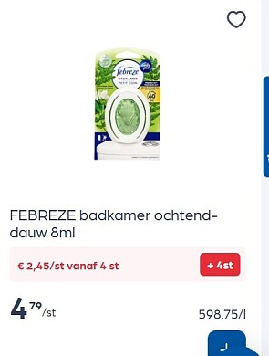 Febreze producten tot - 50%