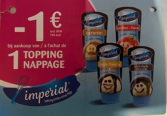 Coupon Imperial topping -1,00€ bij carrefour