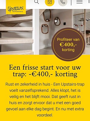 Upstairs traprenovatie