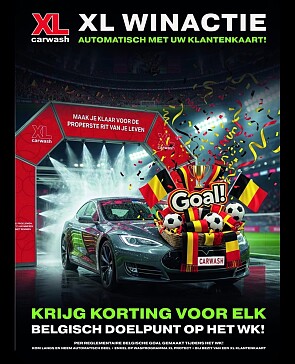 Korting scoren Xl carwash per goal WK