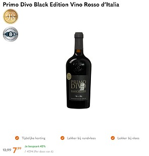 Primo Divo Black Edition Vino Rosso d’Italia