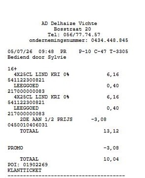 Delhaize: Lindemans 2e aan -50%