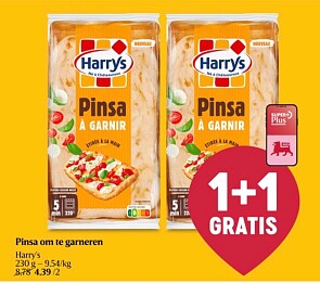 Harry’s pinsa 1+1 gratis in combinatie met coupon