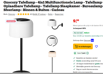 Tafellamp - 4in1 Multifunctionele Lamp