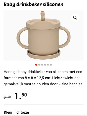 Siliconen drinkbeker -50%