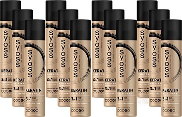 SYOSS Keratin Hairspray 12 stuks