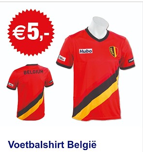 België WK-voetbalshirt aan slechts €5!