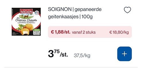 Soignon kaasproducten -50%