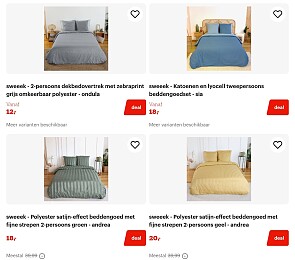 Sweeek dekbedovertrekken vanaf €12