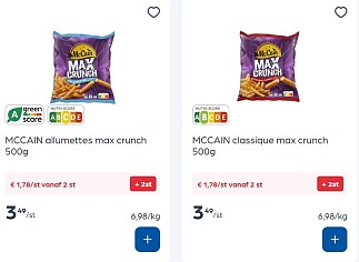 Mc cain Max crunch -50%