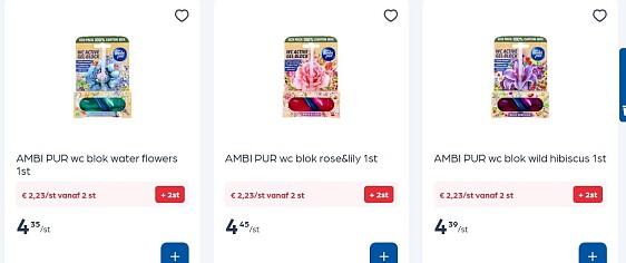Ambi pur toiletblokjes -50%