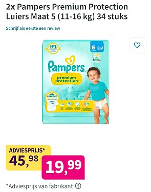 Pampers Premium Protection Maat 5