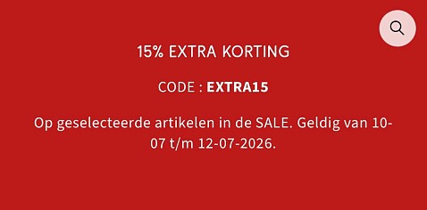 15% extra bij Bonprix