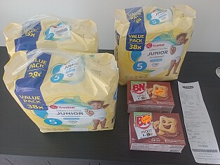 Luiers valuepacks 3 voor €24,00