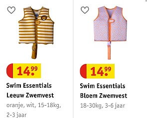 Swim essentials zwemvesten en hulpjes