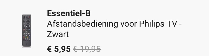 Afstandsbediening voor Philips TV