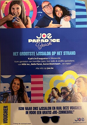 Gratis Joe zonnebril bij afgifte van coupon