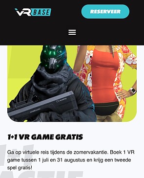 1+1 gratis op vr game