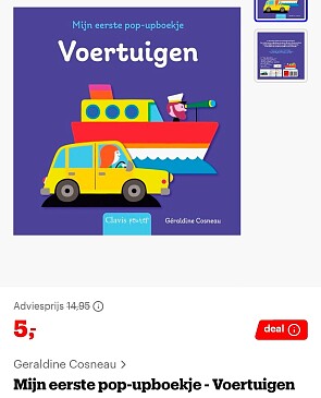 Mijn eerste pop-upboekje - Voertuigen -66%