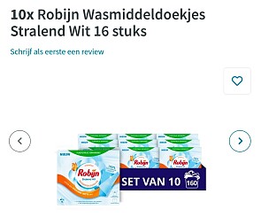 Robijn wasmiddeldoekjes 160 stuks