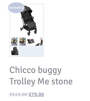 Chicco buggy Trolley Me stone