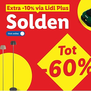 Tot 60% + 10% extra korting bij Lidl