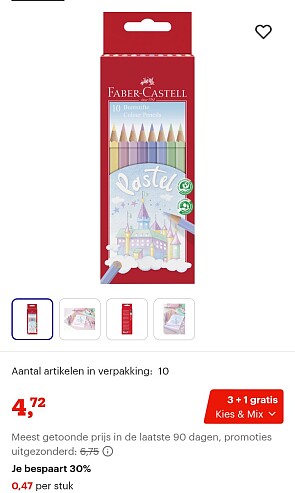 Faber-Castell kleurpotloden pastel goedkoop