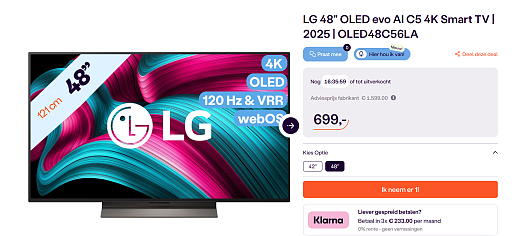 📺 lg oled evo ai c5 4k smart tv - flash deal 📺