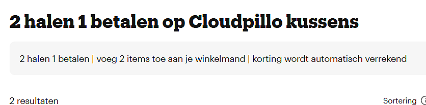 🛏️ cloudpillo kussens – 2 halen, 1 betalen 🛏️