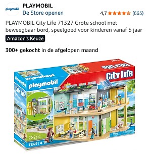 PLAYMOBIL City Life 71327 Grote school