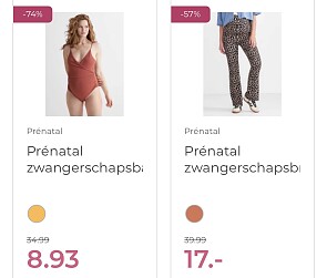Prénatal koopjes zwangerschap