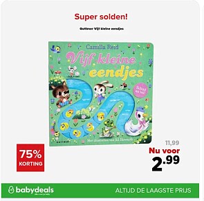 Kartonboek 5 kleine eendjes