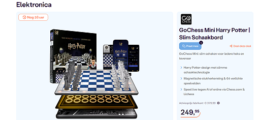 ♟️ Go chess Harry Potter - interactief schaakbord♟️