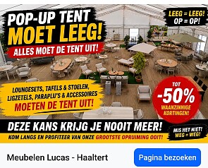 Meubels Lucas Halters opruimactie tot 50%