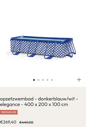 Swim Essentials Frame Pool 400 x 200 x 100 cm