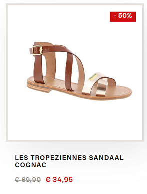 Les Tropéziennes sandalen aan -50%