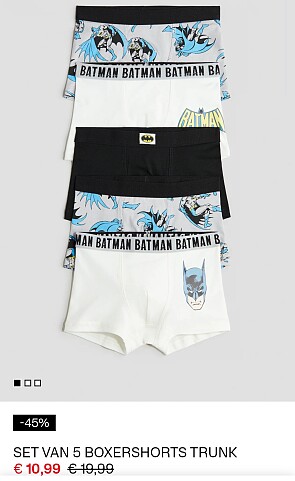 -45% Set van 5 boxershorts Trunk