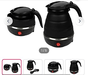 Waterkoker opvouwbaar voor reizen 600 ml