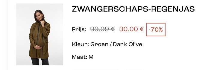 Mamalicious zwangerschaps- regenjas