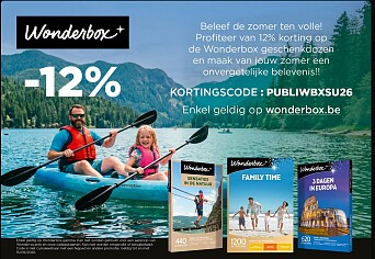 12% korting op elke WONDERBOX