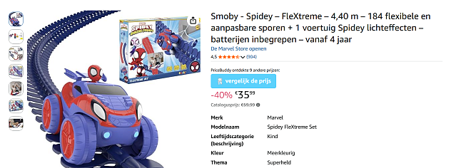 🕷️ Smoby Spidey FleXtreme, 4,40m Racebaan