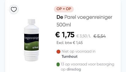 Voegenreiniger koopje