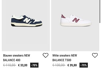 New balance heren sneakers -70%