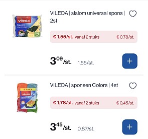 Vileda sponsen -50%
