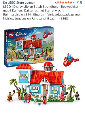 LEGO Disney Lilo en Stitch strandhuis (43268)