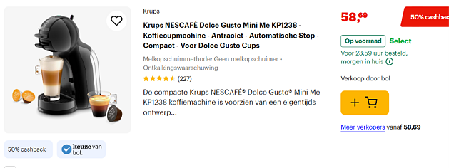 goedkope dolce gusto toestellen